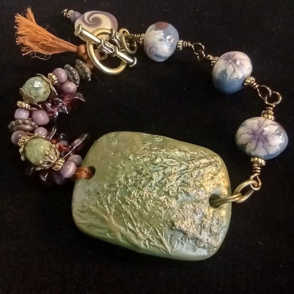 Polymer Clay Bracelet - Handmade